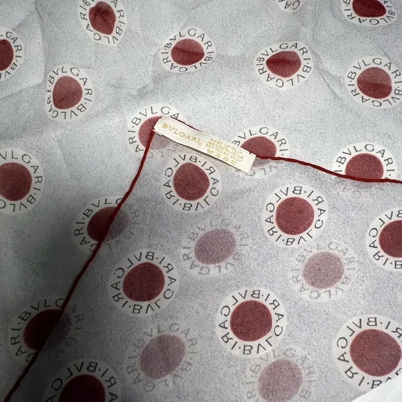 BLVGARY RED AND BLUE Silk Scarf - Picture 13 of 16